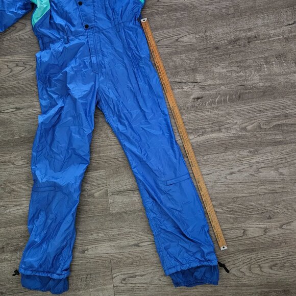 Serac Men’s One-Piece Ski Suit Blue Teal Purple Weatherproof Vintage 42 - Picture 13 of 15